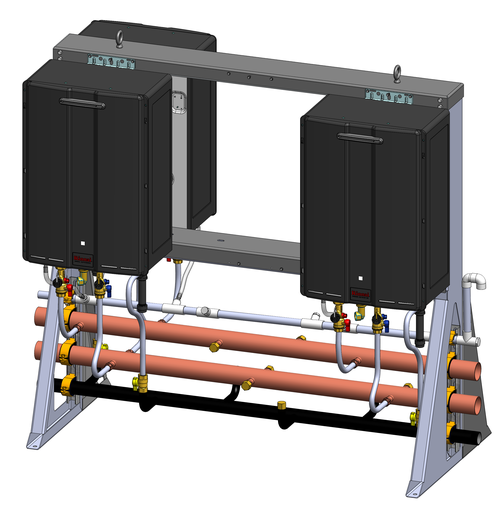 3-Unit Exterior Free Standing Rack NG