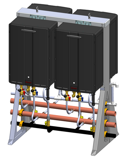 Exterior Free Standing Rack, 4 unit NG