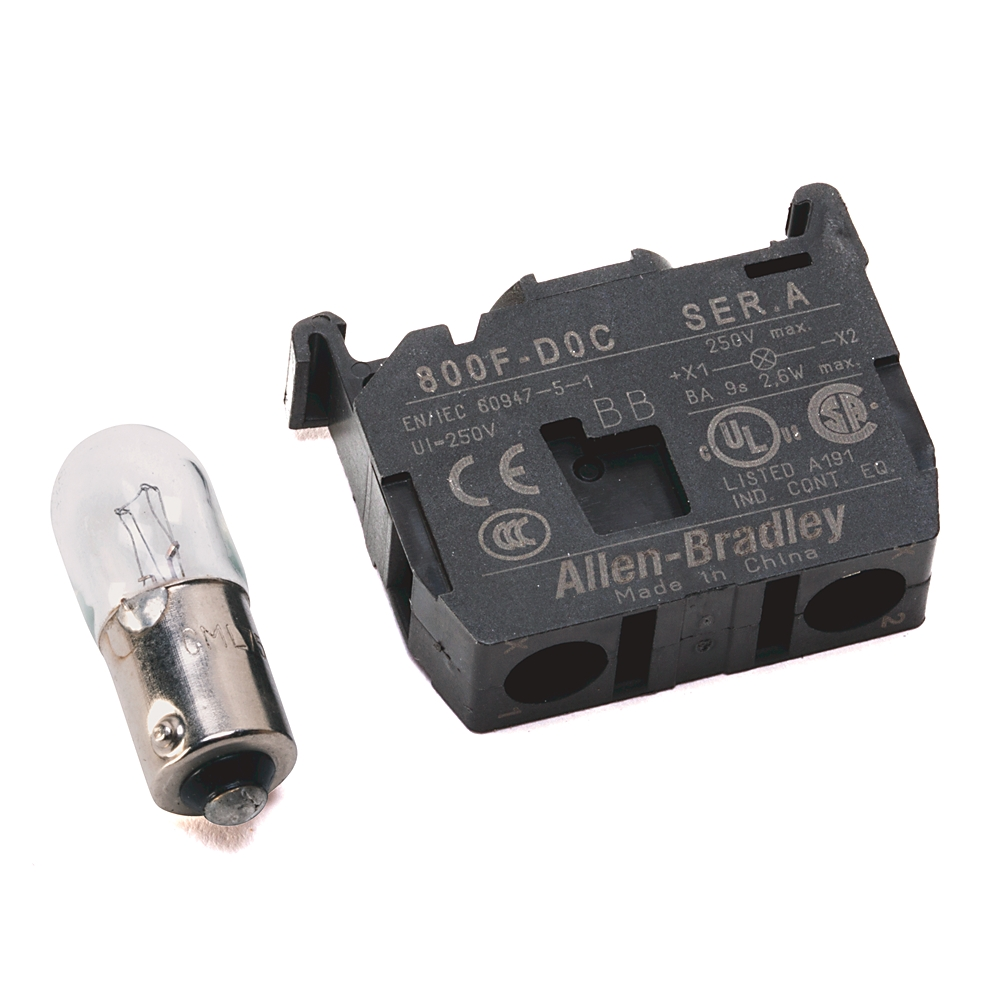 Product image for Allen-Bradley 800F-D3C Incandescent Module