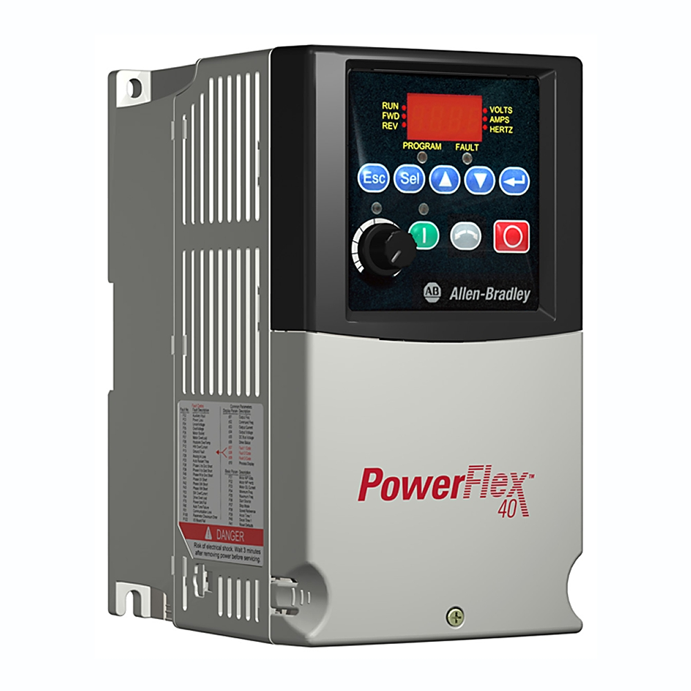 Product image for Allen-Bradley 22B-D1P4N104 Powerflex 40 0.4 kW 0.5 Hp AC Drive