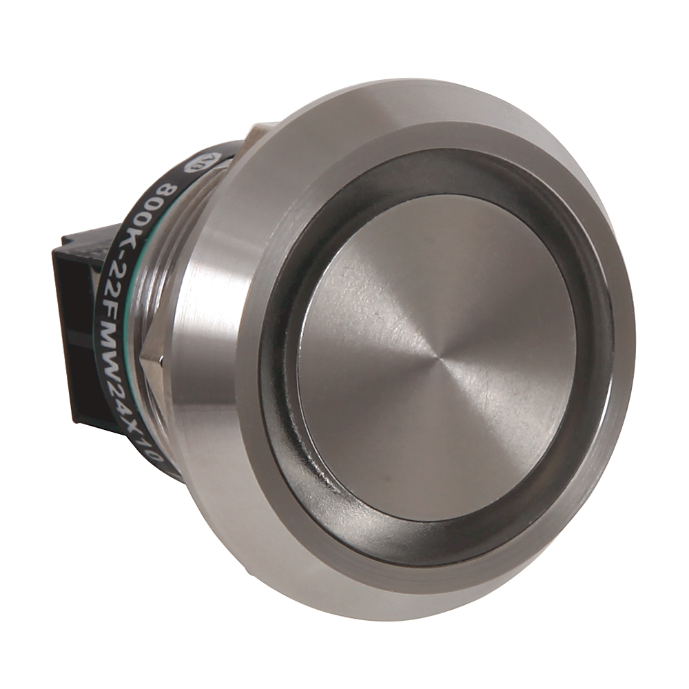 Product image for Allen Bradley 800K-22FMW24X10 22.5mm Piezo Push Button