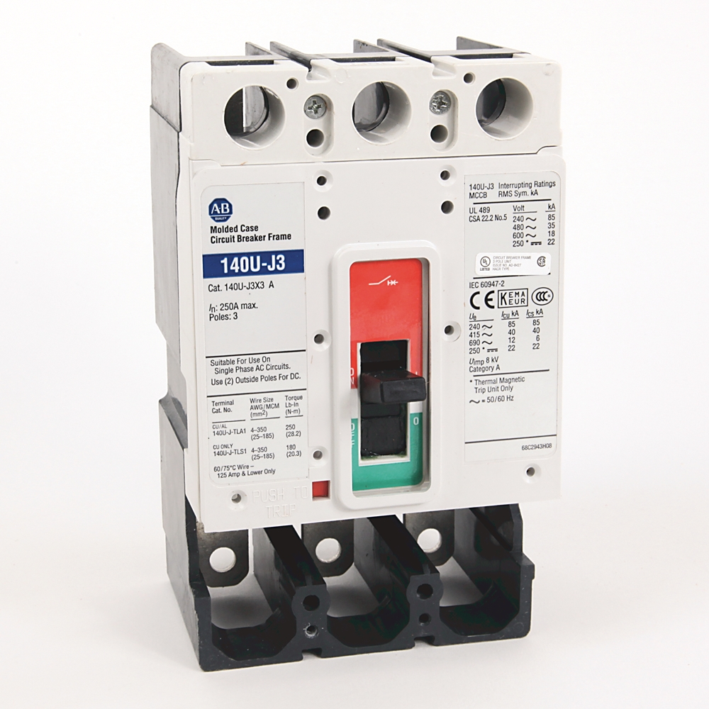 Allen Bradley 140U-J3L3-D25 J-Frame Molded Case Circuit