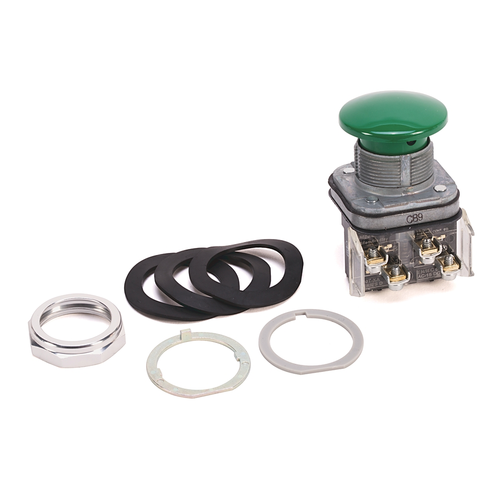 Product image for Allen-Bradley 800T-D1A Mushroom Head Push Button