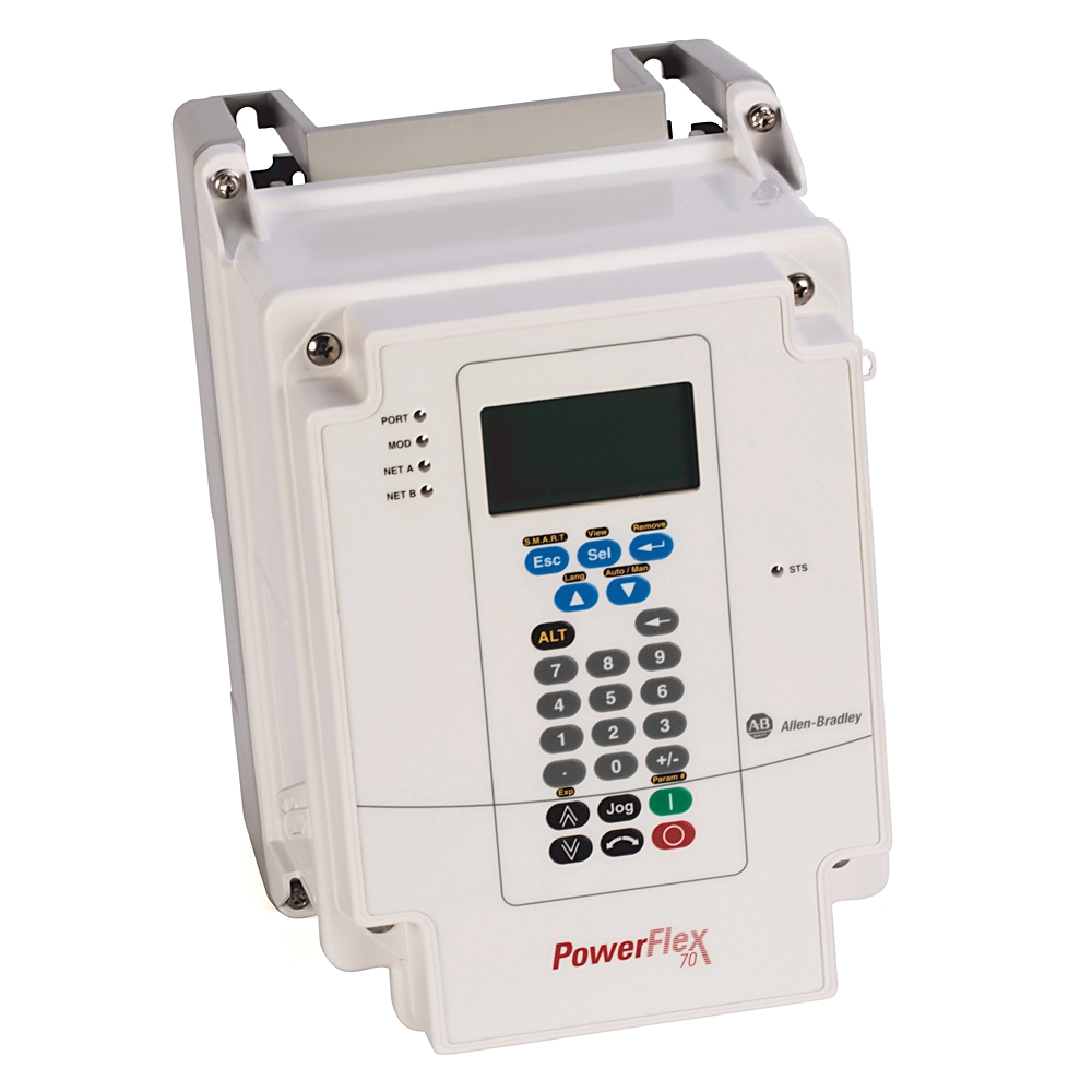 Product image for Allen Bradley 20AD8P0C3AYNANC0 PowerFlex 70 8 Amp at 5 Hp AC Drive