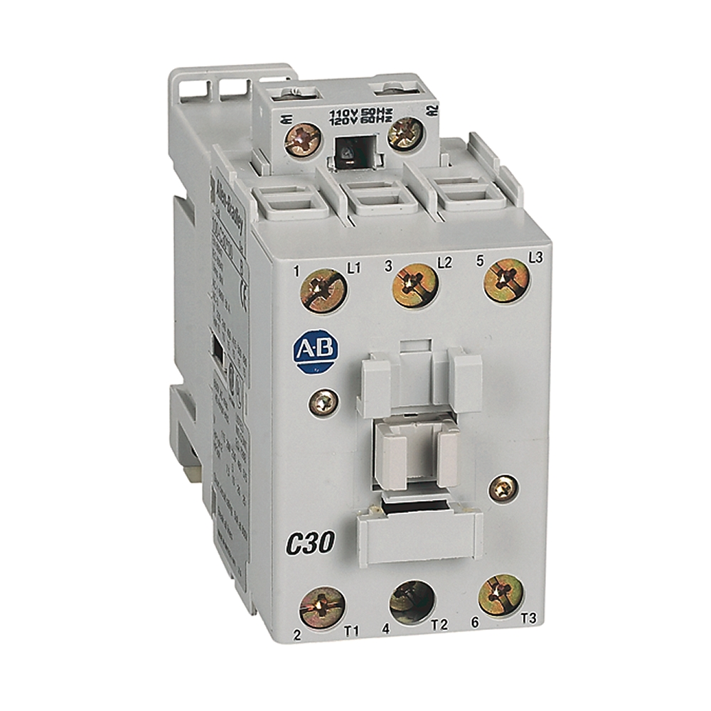 Product image for Allen-Bradley 100-C30D10 30 Amp Contactor