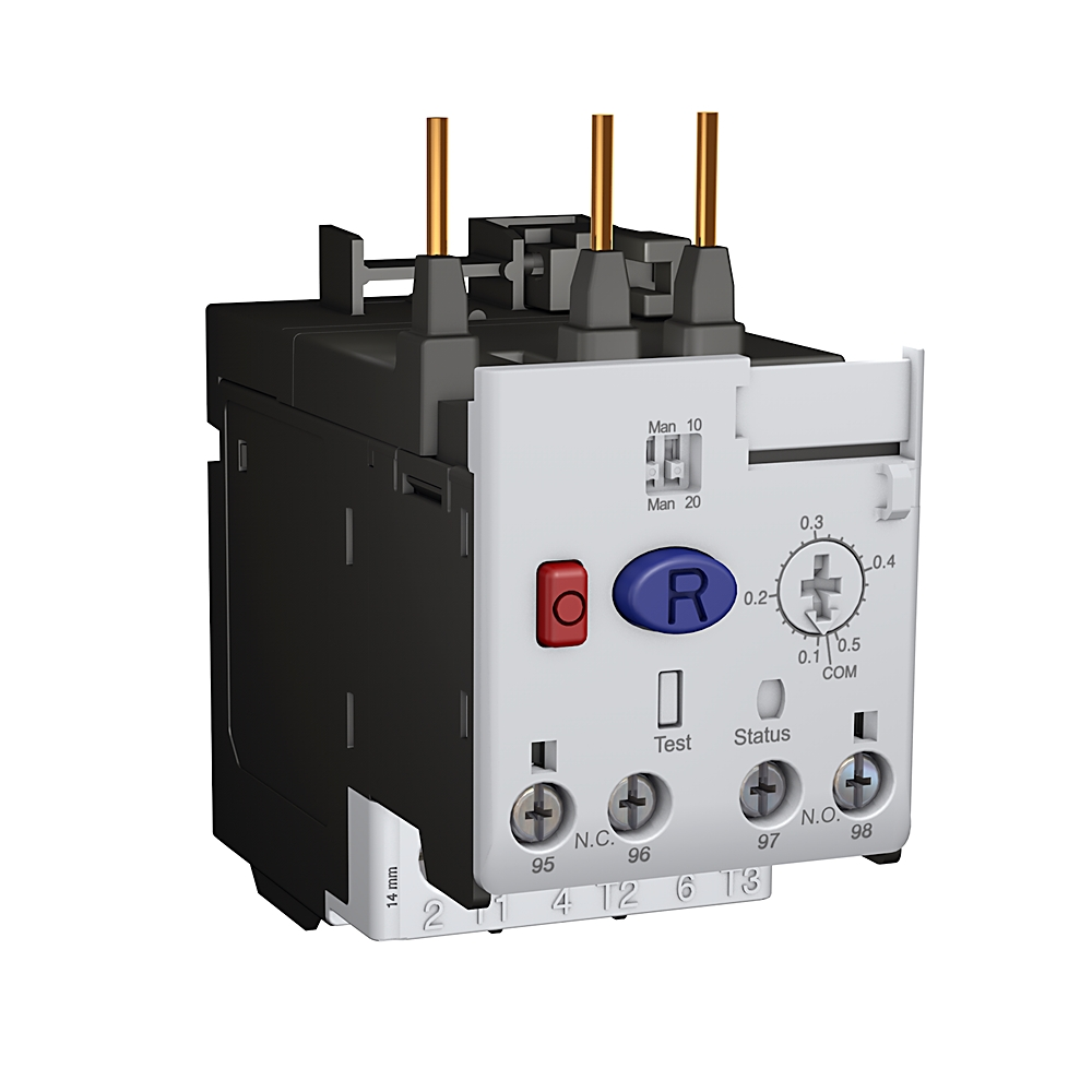 Product image for Allen Bradley 193-1EECB E100 1-5 A Direct Mnt Ovrld Relay