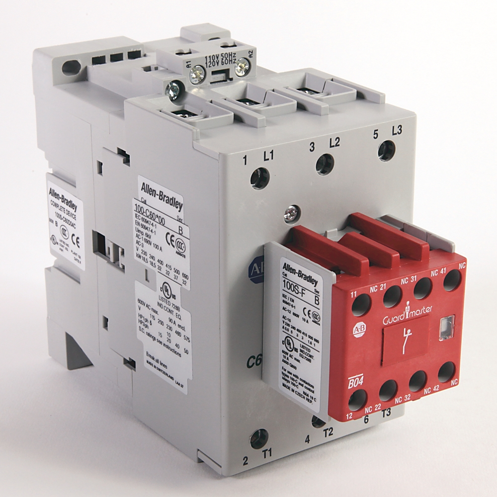 Product image for Allen Bradley 100S-C60DJ22C 60 Amp Safety Contactor