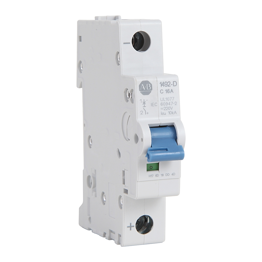 Product image for Allen-Bradley 1492-D1C010 MCB Supplementary Protector 1 A