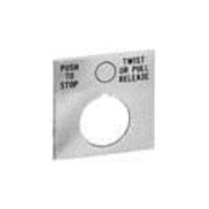 Product image for Allen-Bradley 800T-X647Y 30 mm Legend Plate Push Button