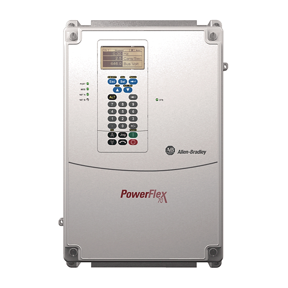 Product image for Allen-Bradley 20AD014C3AYNANC0 Powerflex 70 14 Amp 10 Hp AC Drive
