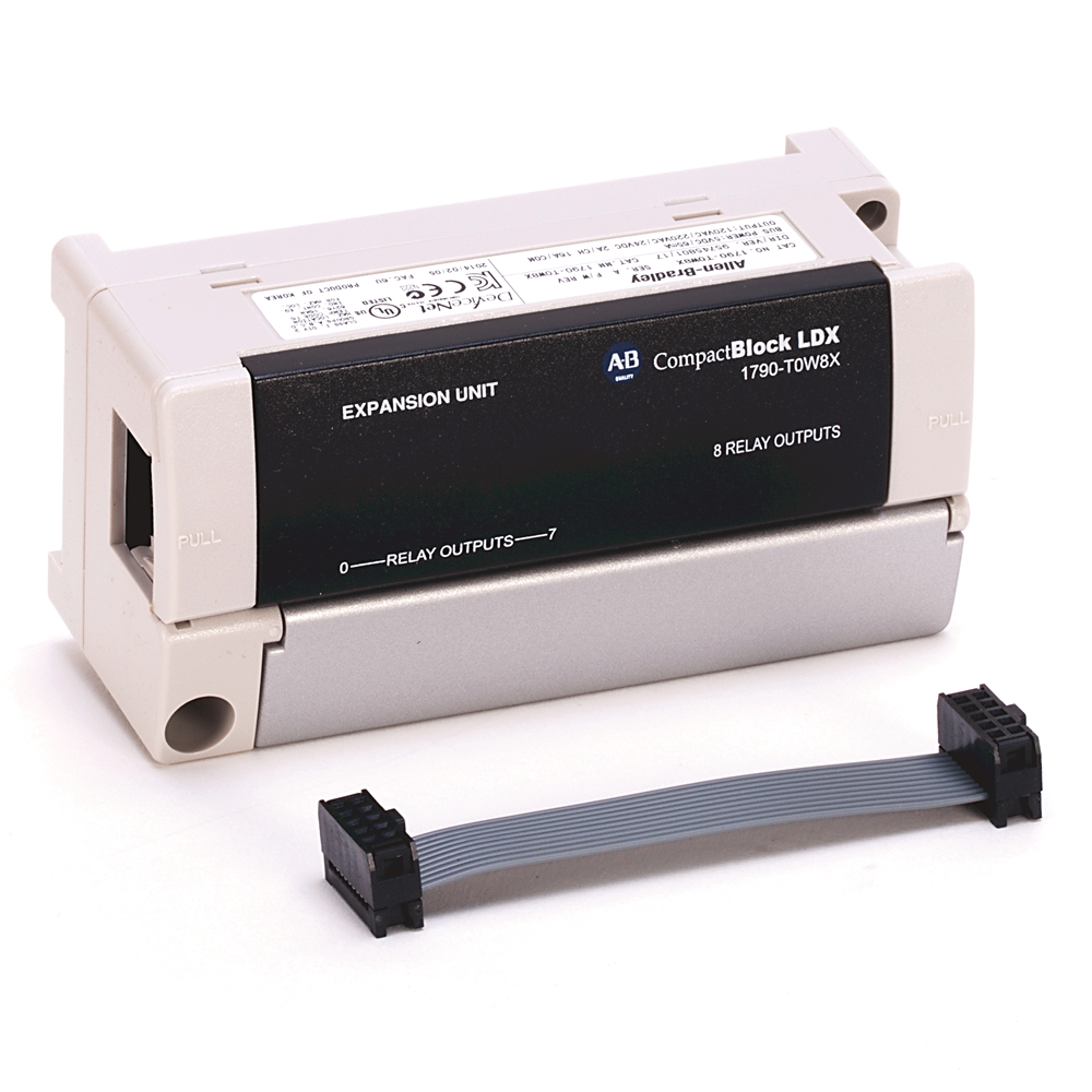 Allen Bradley 1790-T0W8X Compactblock LDX 8 Expansion Block Module Product image for Allen Bradley 1790-T0W8X Compactblock LDX 8 Expansion Block Module