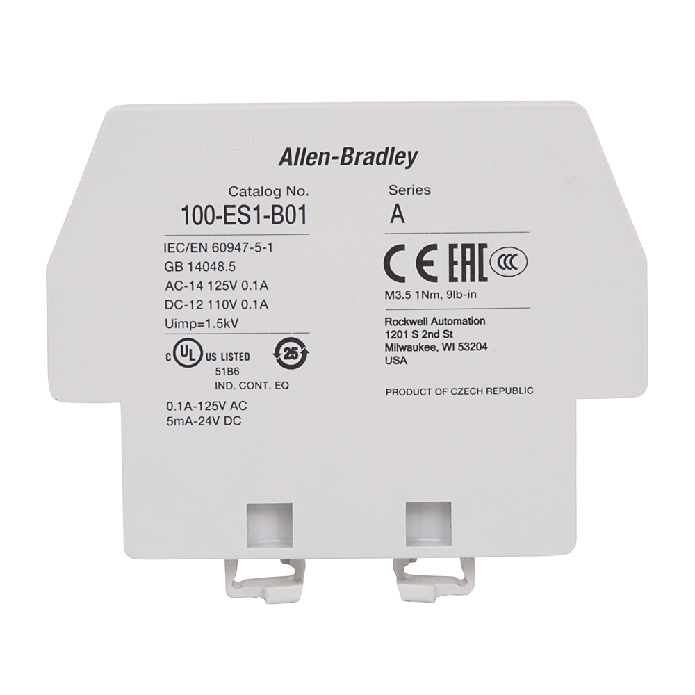 Product image for A-B 100-ES4-11 Auxiliary Contact 1