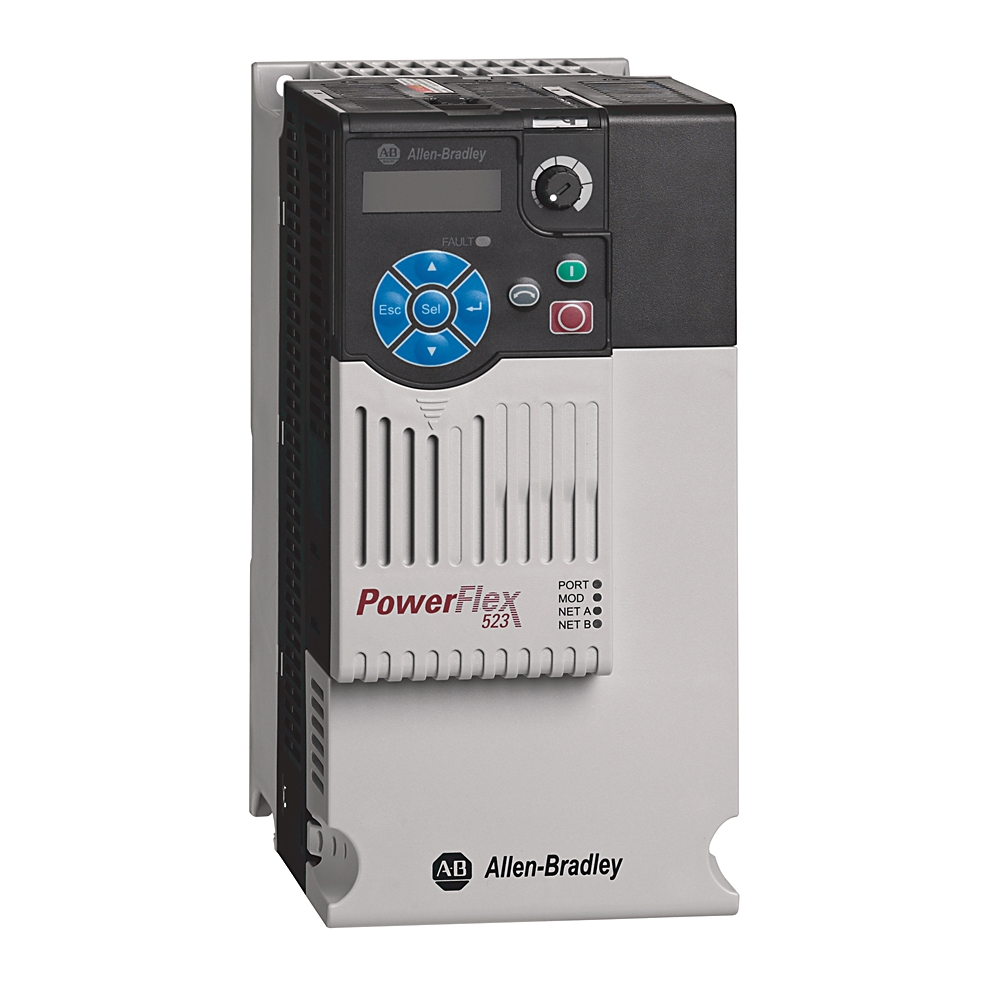 Product image for Allen-Bradley 25A-D013N104 480 VAC 13 Amp 3-Phase AC Drive