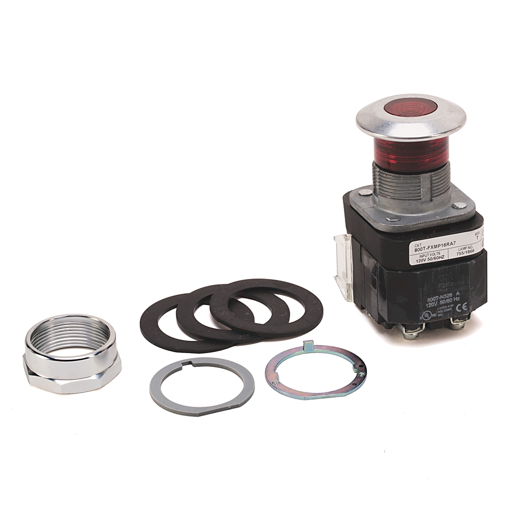 Product image for Allen-Bradley 800T-FXNP16GA7 30 mm Illuminated Push-Pull