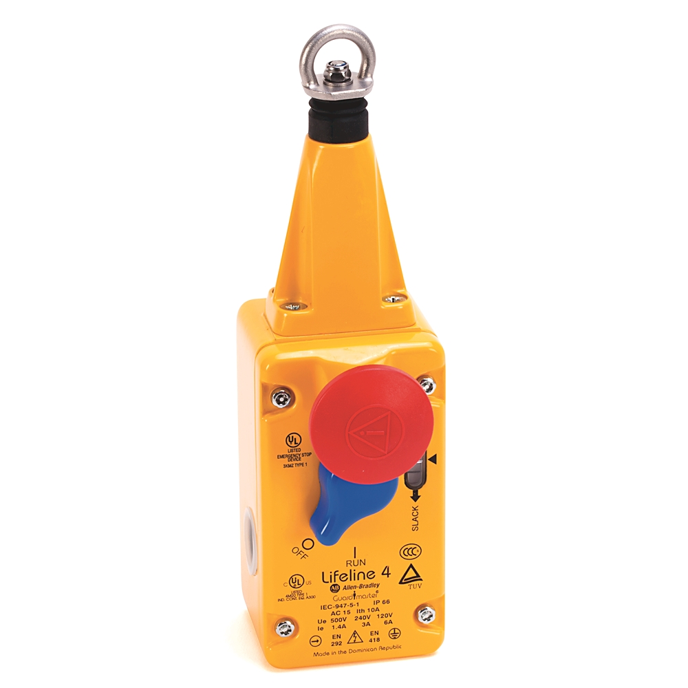 Product image for Allen Bradley 440E-L13075 Guardmaster Lifeline 4 Cable Pull Switch