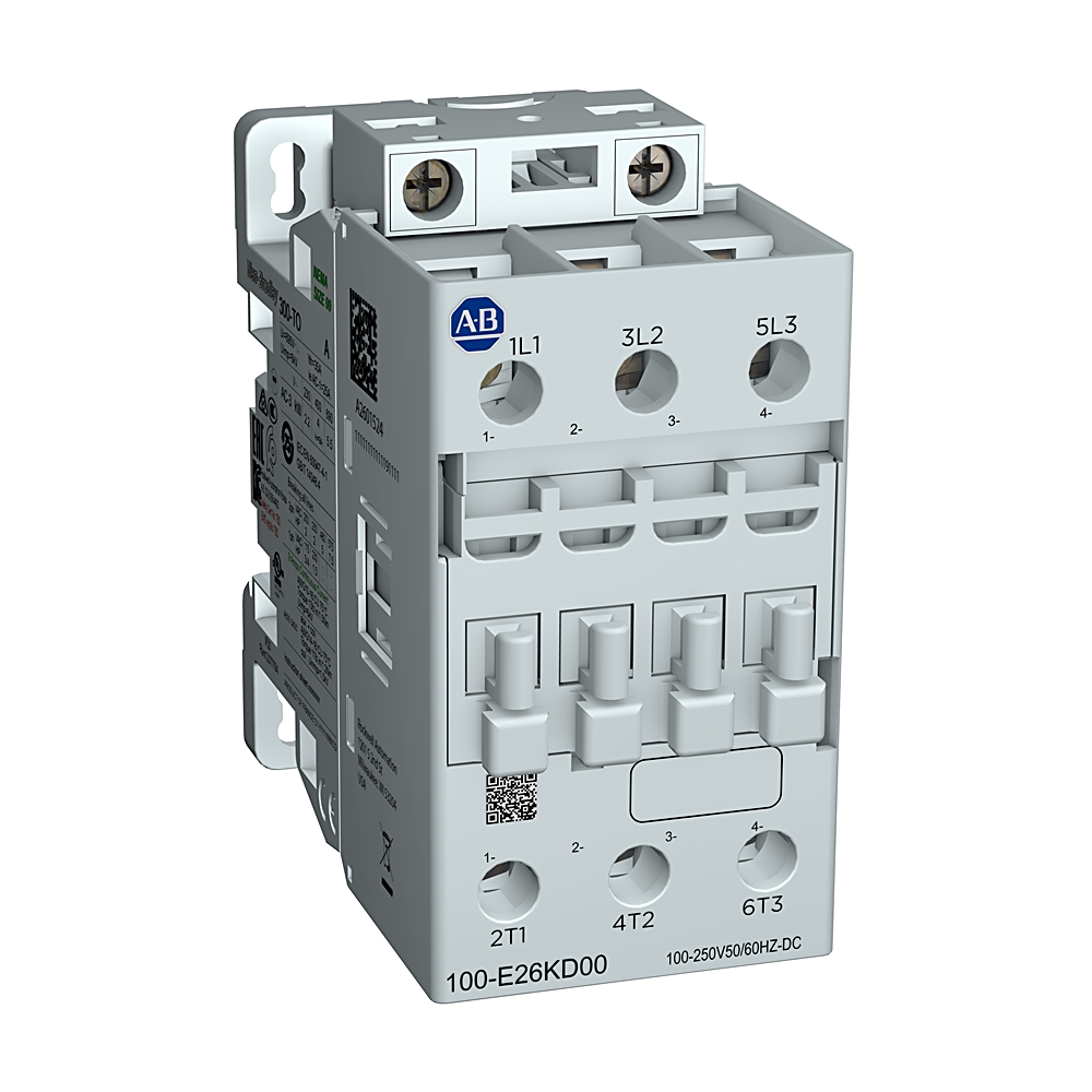 Product image for A-B 100-E30KJ00 IEC 30 A Contactor