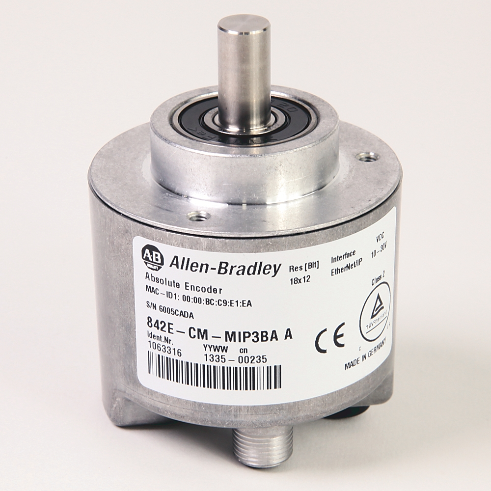 Product image for Allen Bradley 842E-CM-MIP1BA EtherNet/IP Encoders, CIP Motion, Integr
