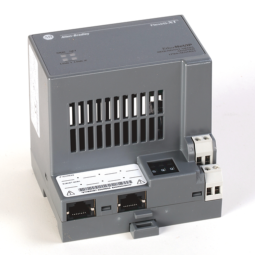 Product image for Allen Bradley 1794-AENTRXT 10/100 Mb/Sec Copper Media Ethernet/IP Device Level Ring Network Adapter