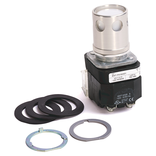 30MM MOMENTARY PUSH BUTTON 800T PB, 800T-PA16WD1