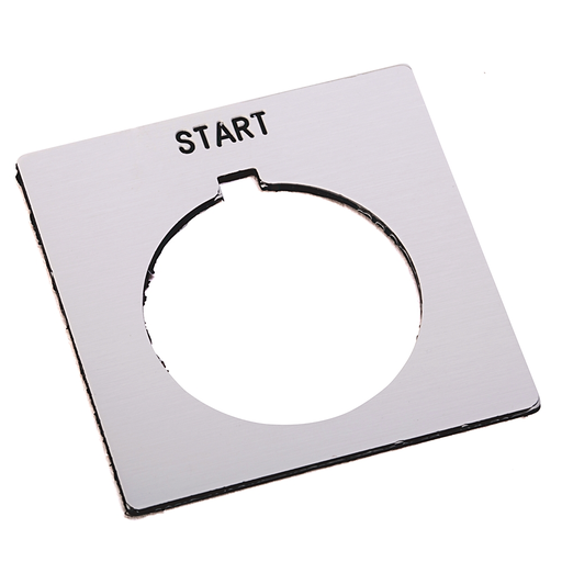 30MM 800H OFF-ON WHITE LEGEND PLATE, 800H-W533