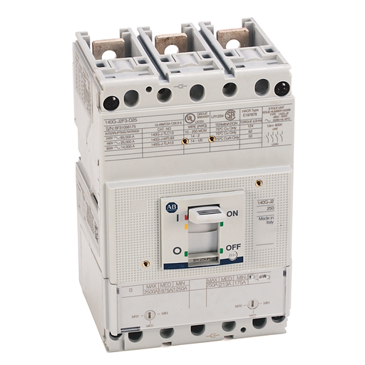 140G 250A J FRAME MOLDED CASE CKT-BKR, 140G-J2F3-D10