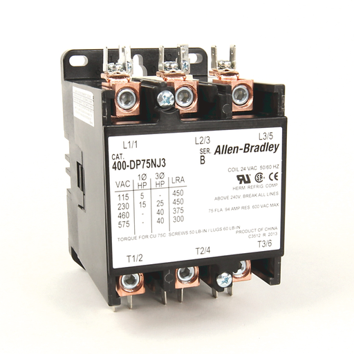 75 AMP DEFINITE PURPOSE CONTACTOR, 400-DP75NA3