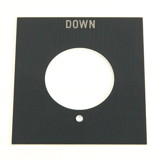 800H PB REVERSE STANDARD LEGEND PLATE, 800H-Y39