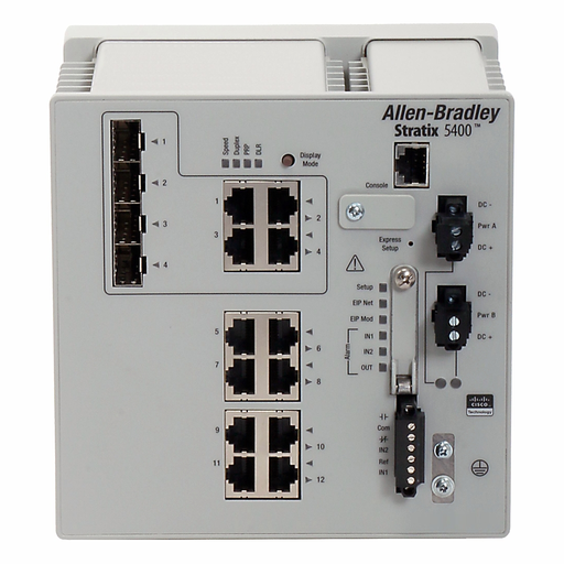 STRATIX 5400 12 PORT MANAGED SWITCH, 1783-HMS8T4CGN