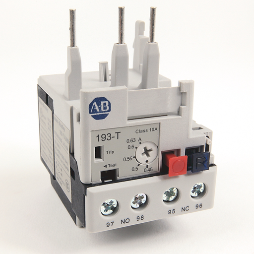 0.45-.63 A IEC BIMETALLIC OVERLOAD RELAY, 193-T1AA63