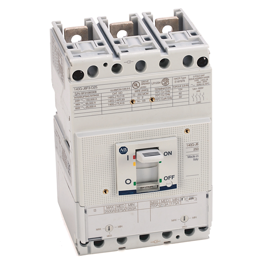 140G 250A J FRAME MOLDED CASE CKT-BKR, 140G-J6F3-D12