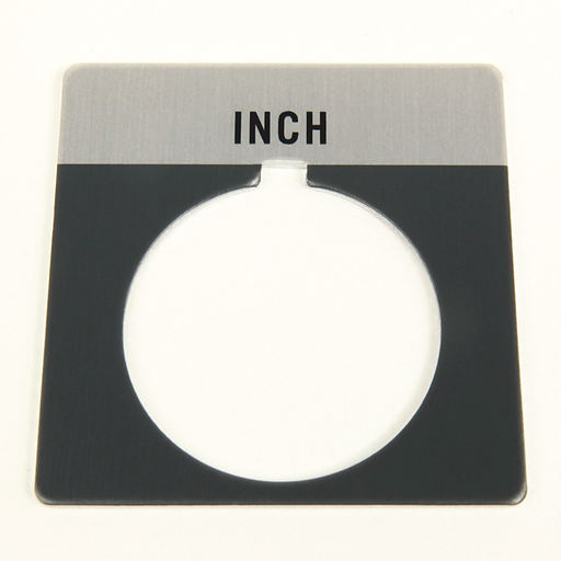 30MM 800T INCH LEGEND PLATE, 800T-X516