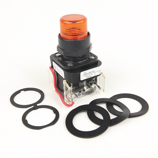 30MM PILOT LIGHT 800H PB, 800H-QRT10W
