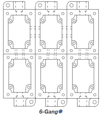 800H NEMA 7/9 PUSH-BUTTON ENCLOSURE BASE, 800H-6HVX7