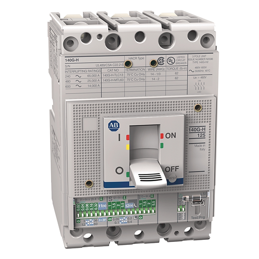 140G 125A FRAME MOLDED CASE CKT-BKR, 140G-H3C3-C25
