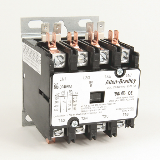 40 AMP DEFINITE PURPOSE CONTACTOR, 400-DP40NA3