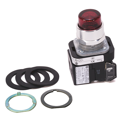30MM MOMENTARY PUSH BUTTON 800T PB, 800TC-QBH2R