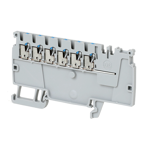 IEC FEED-THROUGH PUSH-IN TERMINAL BLOCK, 1492-P6PD2E-6B