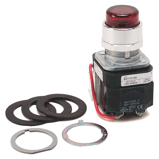 30MM PILOT LIGHT 800T PB, 800TC-PTH16R