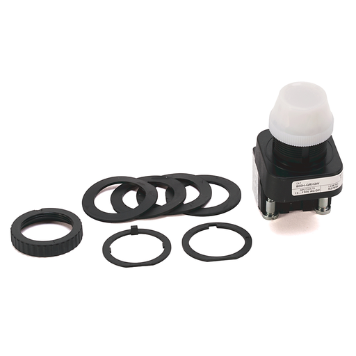 30MM PILOT LIGHT 800H PB, 800H-QRH2W