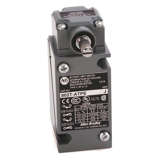 METAL PLUG-IN OILTIGHT LIMIT SWITCH, 802T-ATPE