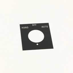 800H PB HAND-OFF-AUTO JUMBO LEGEND PLATE, 800H-Y11J
