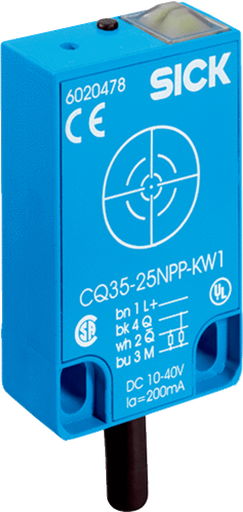SICK 6020478 CQ35-25NPP-KW1 CAPACITIVE Product image for SICK 6020478 CQ35-25NPP-KW1 CAPACITIVE