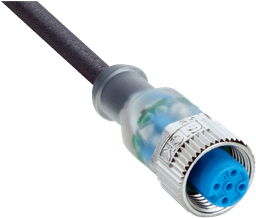 SICK 2115945 Y-H-2A1-5-100-UB5-XLEAX 10M STRAIGHT CONN, UNSHIELDED, 5-WIRE, PUR, LED