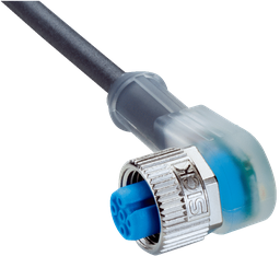 SICK 2115652 Y-I-2A1-5-100-UB5-XLEAX 10M ANGLED CONN, UNSHIELDED, 5-WIRE, PUR, LED