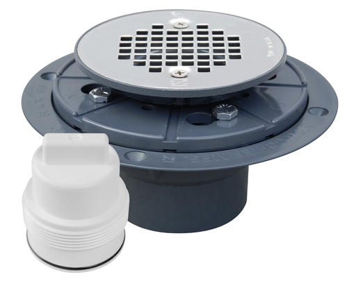 DRAIN & PLUG SHWR PAN PVC SS SC PR