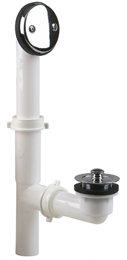 TWIST'N CLOSE W&O WHITE TUBLR ZNC DR BODY CHROME 1/BX