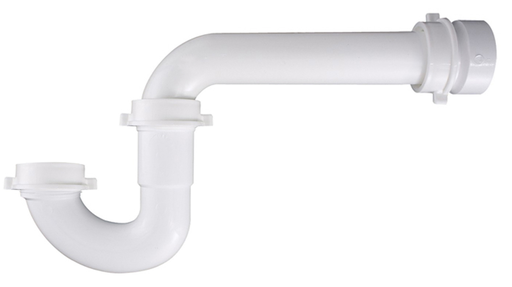 1-1/2 REVERSIBLE P-TRAP WHITE W/PVC TRAP ADAPTER 1/BG