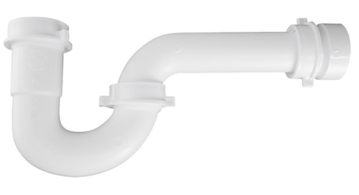 P-TRAP WHITE 1-1/2 W/PVC TRAP ADAPTER 1/BG