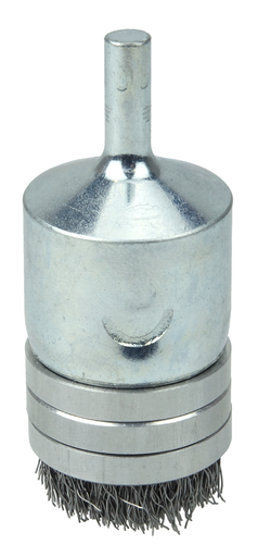 1" Banded Crimped Wire End Brush, .0104" Steel Fill