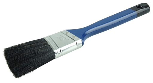 1-1/2" Angled Sash Brush, Black China Bristle, 2-1/4" Trim Length, Blue Foam Handle